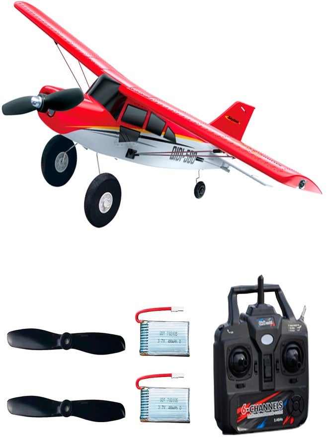 فلاي كولور طائرة FLYCOLOR QIDI-560 M7 للطرق الوعرة، طائرة تحكم عن بعد ثلاثية الأبعاد، طائرة ثابتة الجناحين بمفتاح واحد مع تحكم طيران مقاوم للرياح للمبتدئين والخبراء، جاهزة للطيران (أحمر). - Image 1